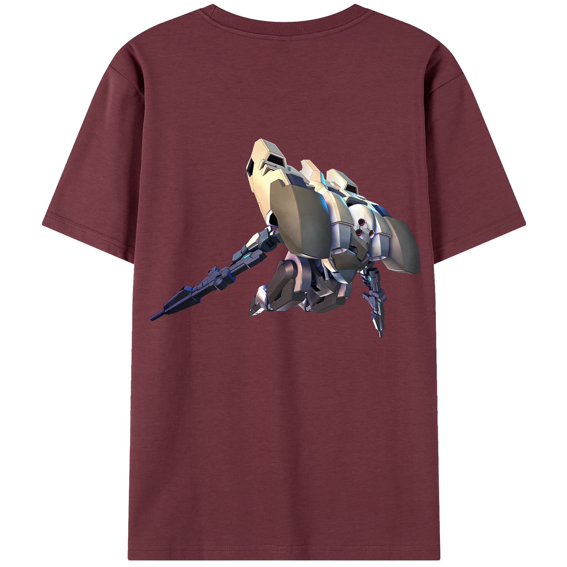 （画像用） 機動戦士ガンダム Mobile Suit Gundam 綿100％半袖Tシャツ（背面プリント）